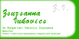 zsuzsanna vukovics business card